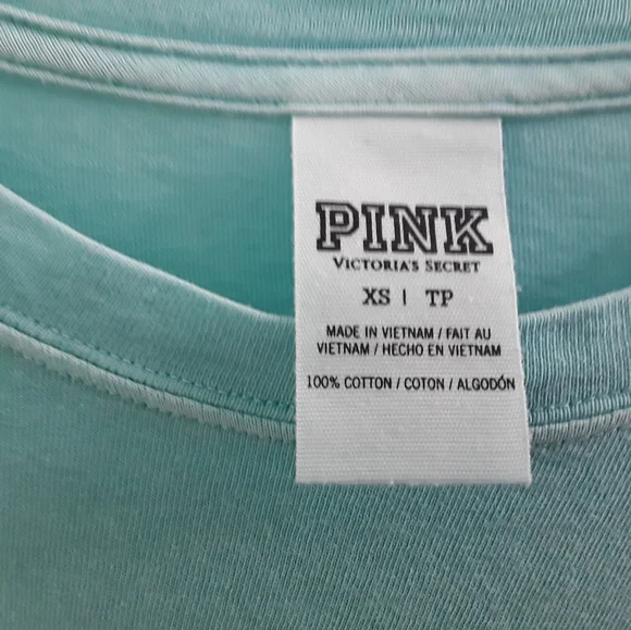 PINK Victorias Secret Campus Crew Pocket Tee - Picture 4 of 7